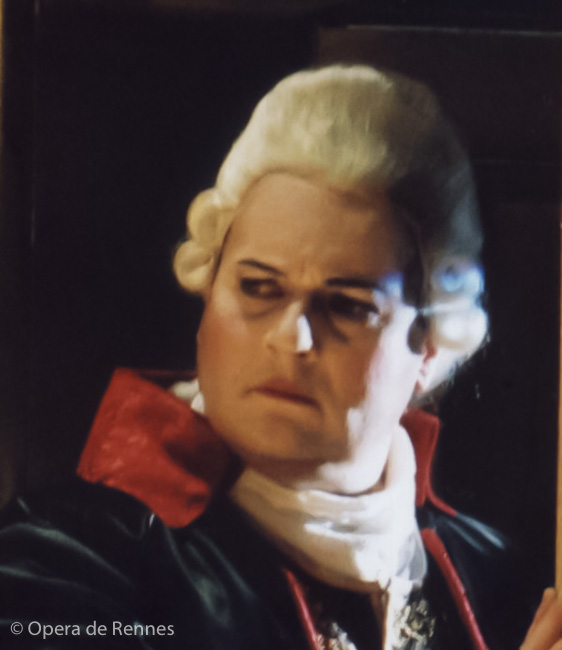 Gustavo in Un Ballo in Maschera © Opera de Rennes, France